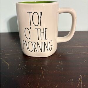 St Patrick’s Day Rae Dunn Cream Mug with Green Interior NWT